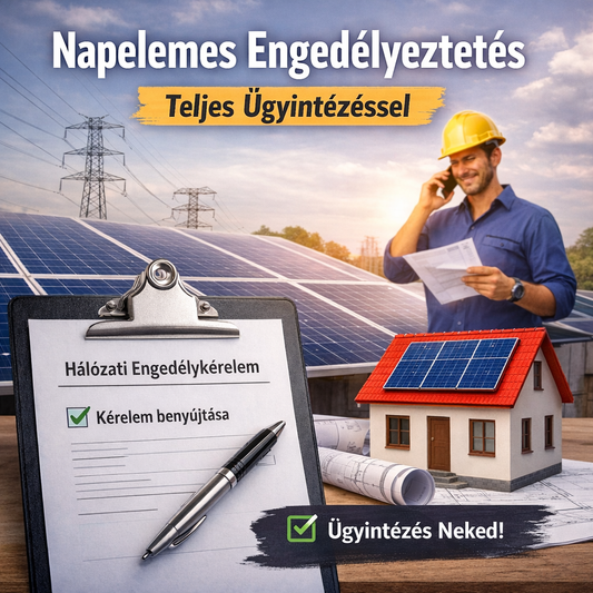 Lakossági napelemes rendszer hálózati engedélyeztetése | Teljes ügyintézéssel
