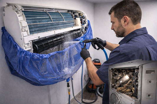 Klíma karbantartás és teljes beltéri tisztítás – lakossági split klímákhoz